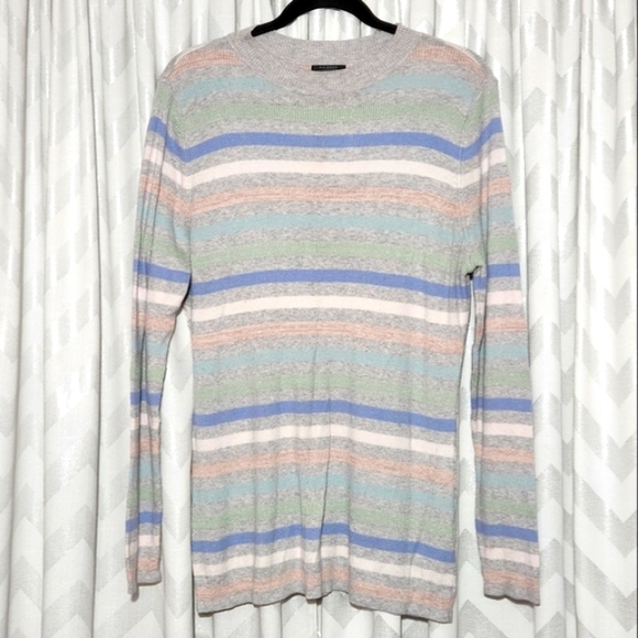 Halogen X Atlantic Pacific Shimmer Striped Sweater - Picture 2 of 6